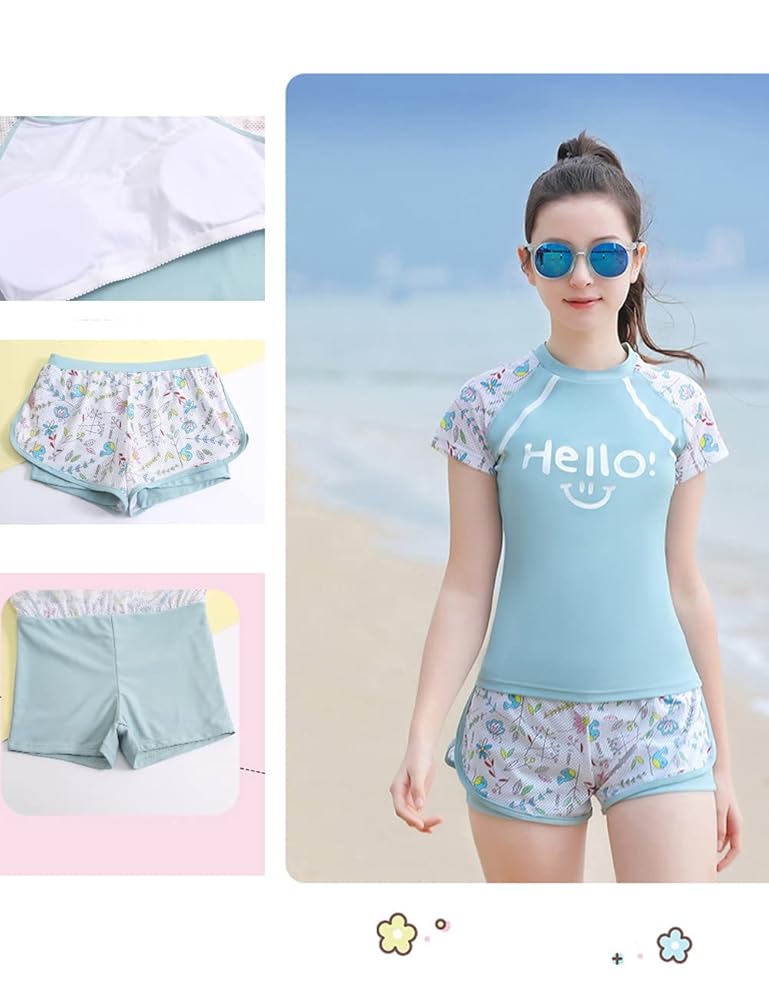 Amazon.co.jp: [AILITI] 水着 キッズ 女の子 2点セット